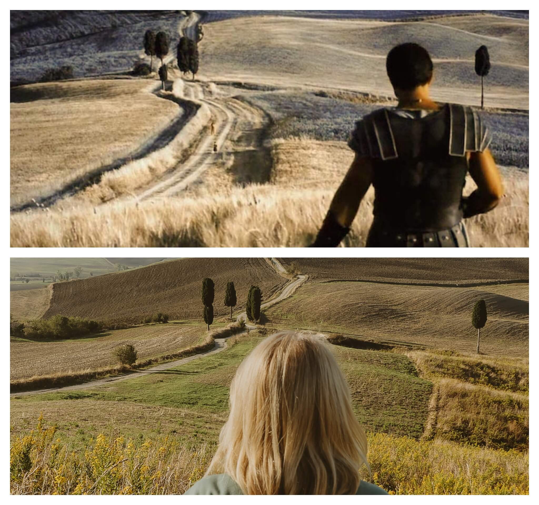 Gladiator Toskania val d'orcia gdzie kręcono