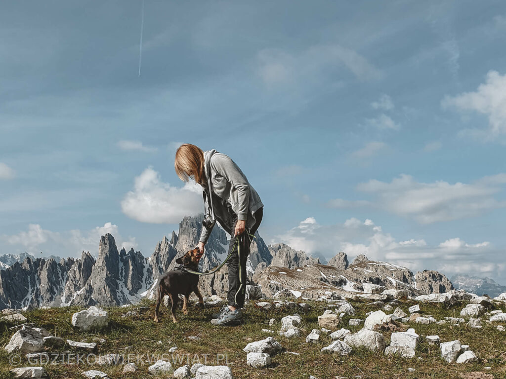 wyjazd w Dolomity z psem